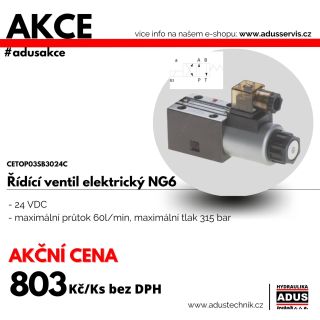 #adusakce 🎯 ADUS Hydraulika má pro Vás speciální nabídku na našem e-shopu www.adusservis.cz/cetop03sb3024c/ 👷! Řídící...